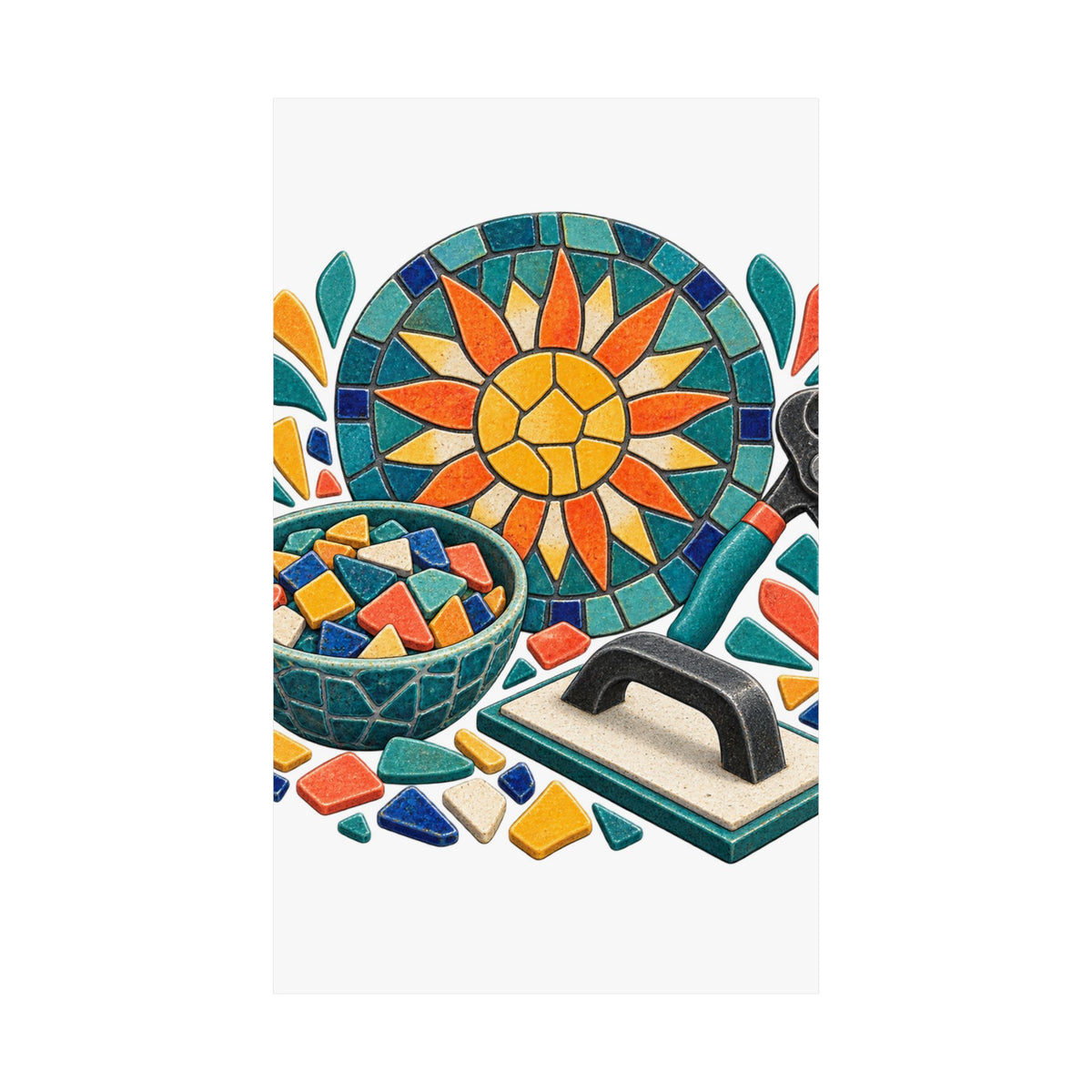 Sunburst Mosaic Making Workshop Poster