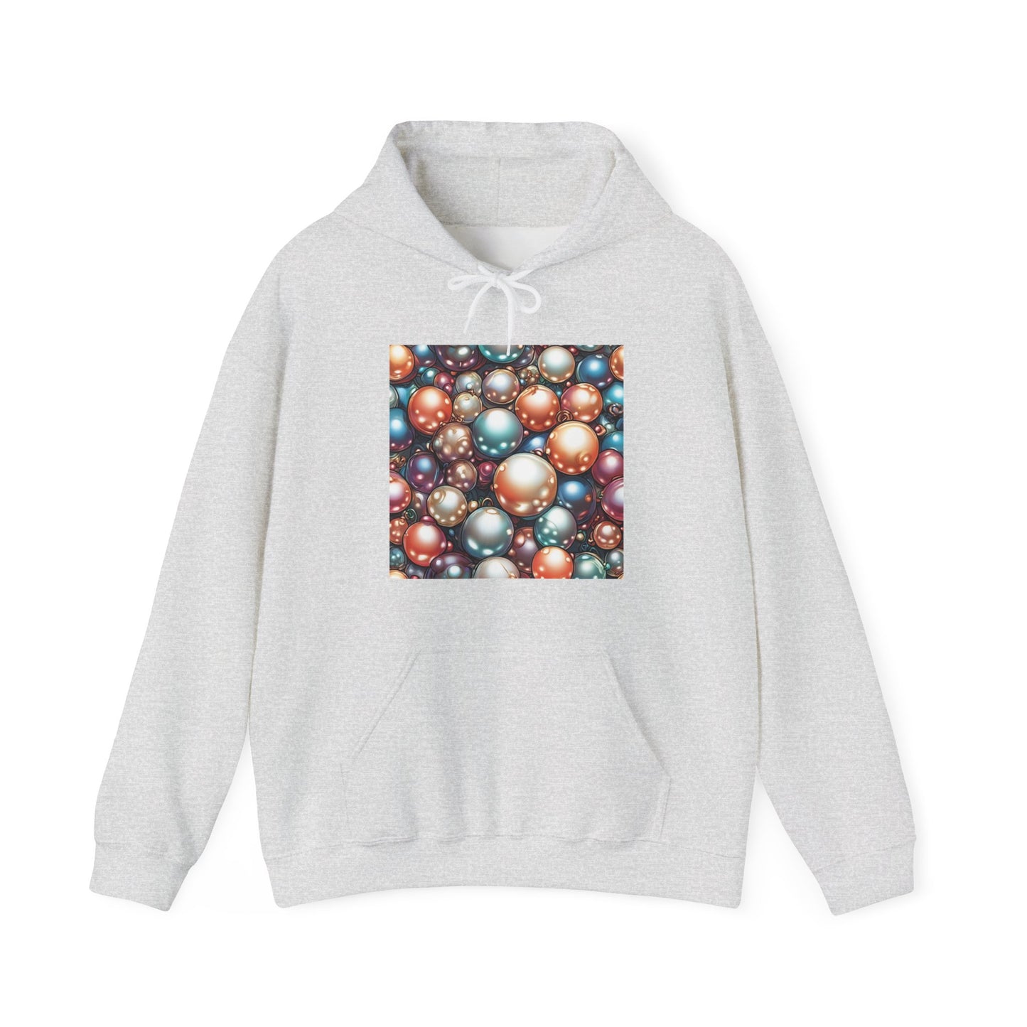Glossy Orb Marble Abstract Gift Art Hoodie
