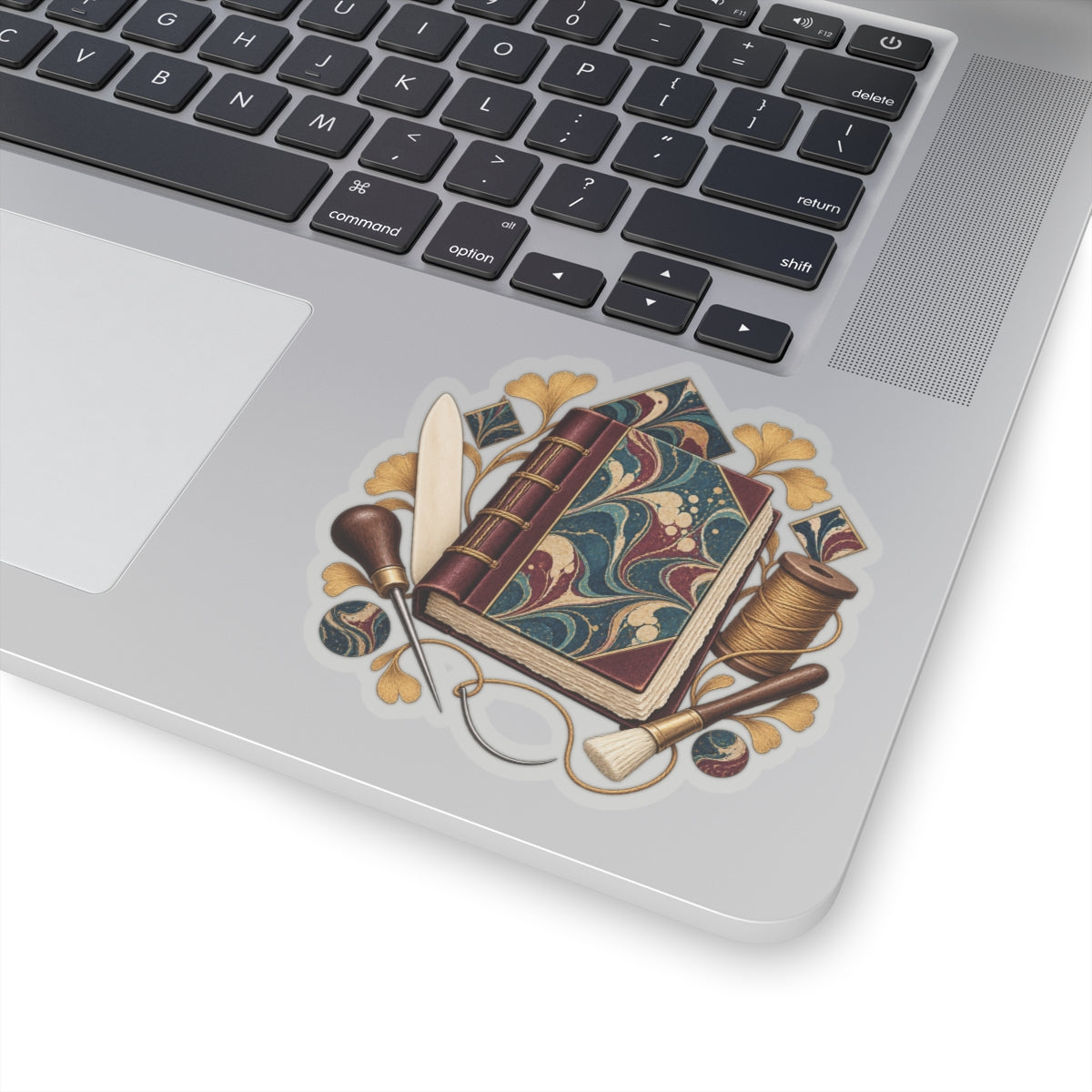 Traditional Marbled Bookbinding Workshop Sticker