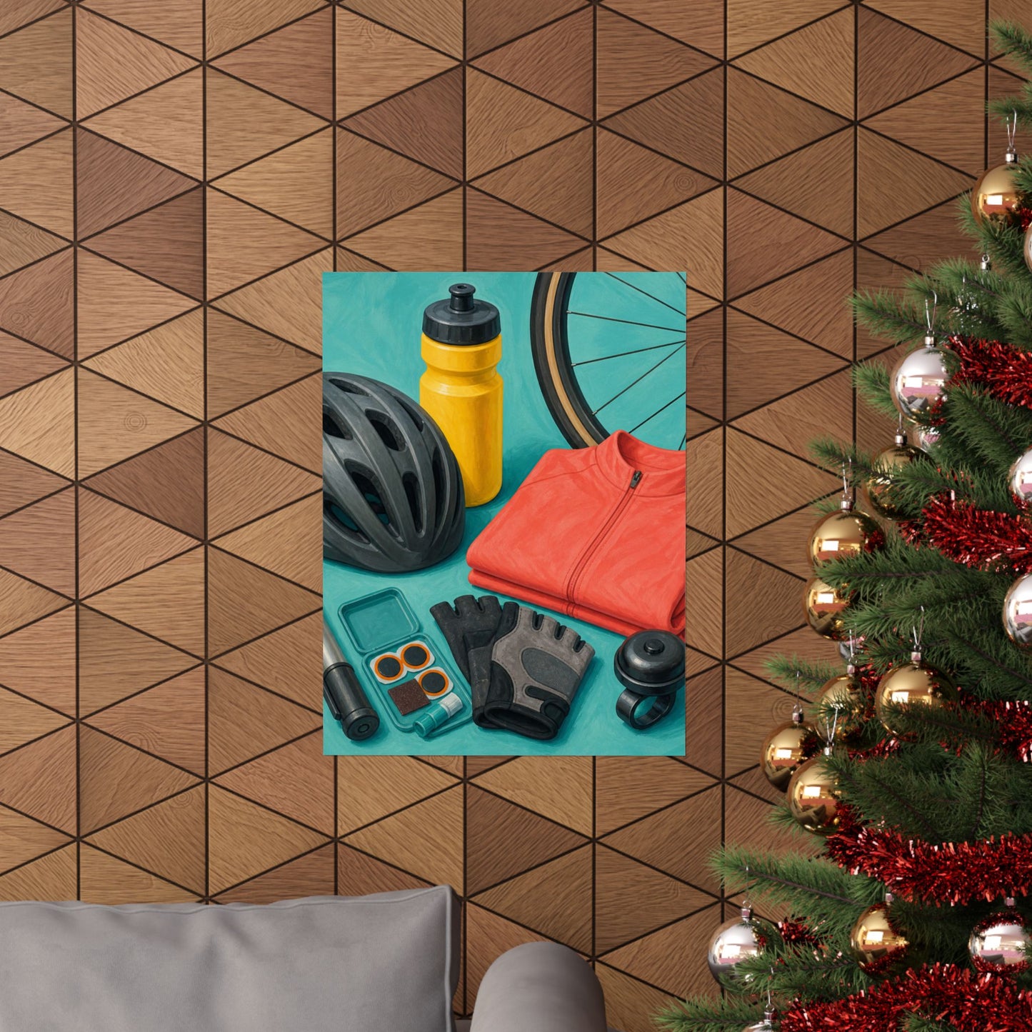 Colorful Cycling Gear Hobby Poster