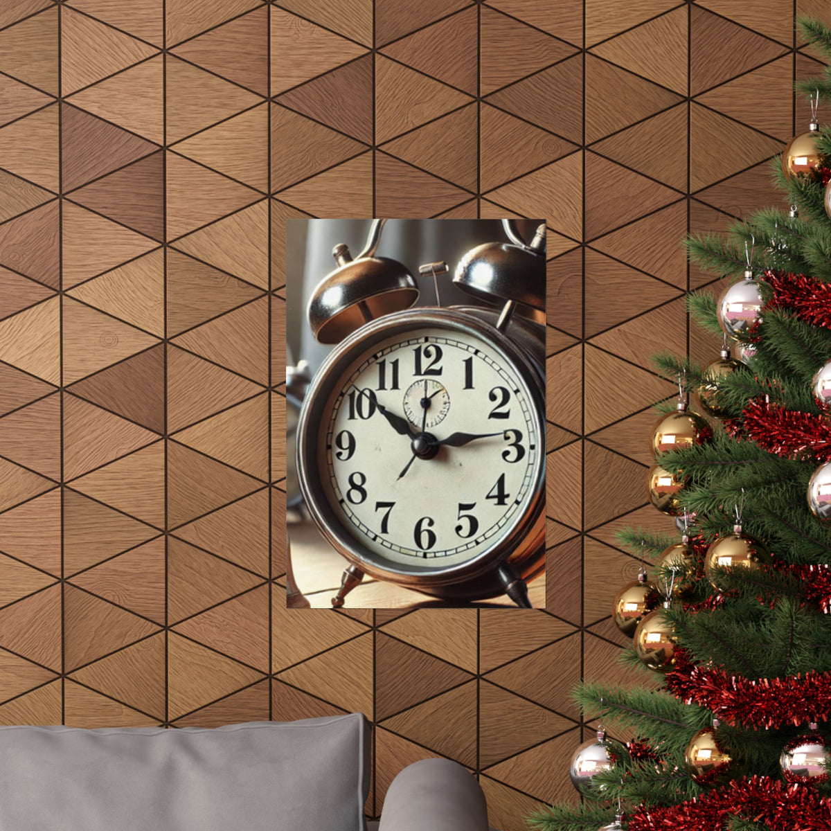 Vintage Alarm Clock Morning Routine Classic Clock Poster