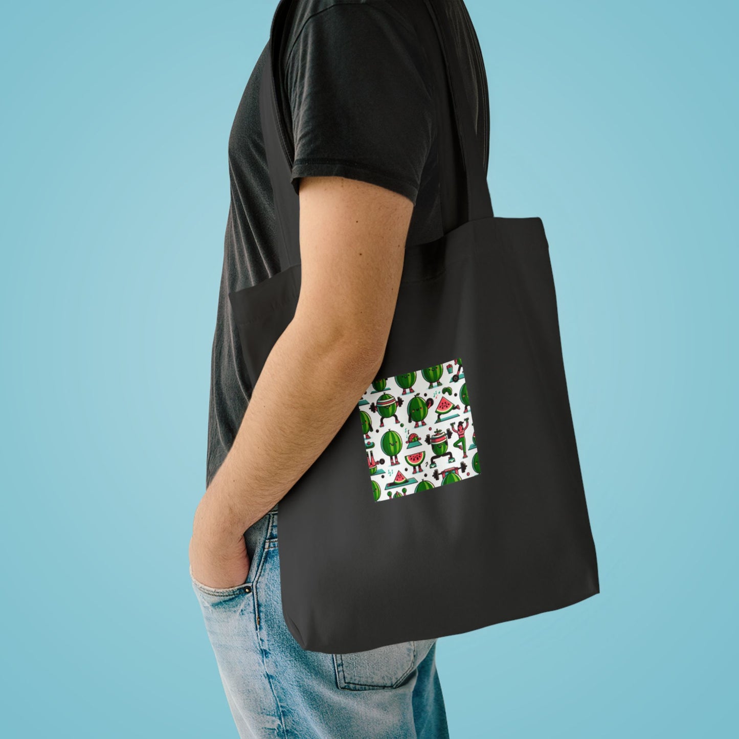 Watermelon Workout Club Cute Food Fitness Tote Bag