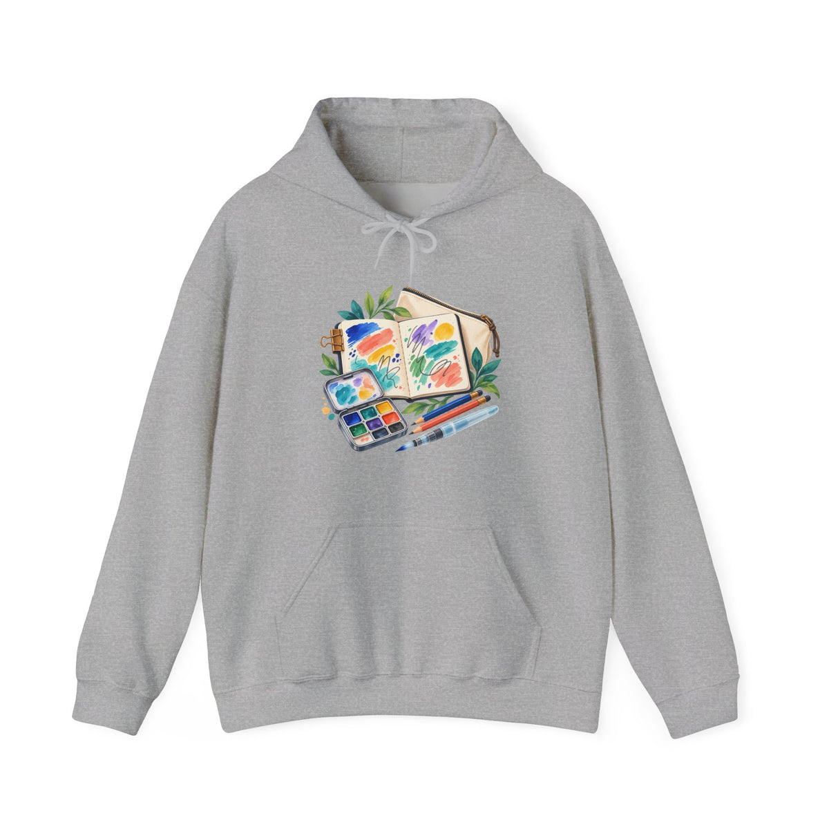Colorful Urban Sketching Travel Kit Hoodie