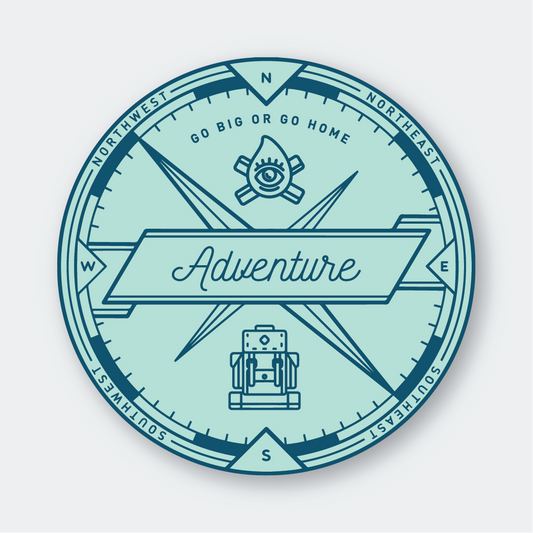 Adventure Compass Sticker