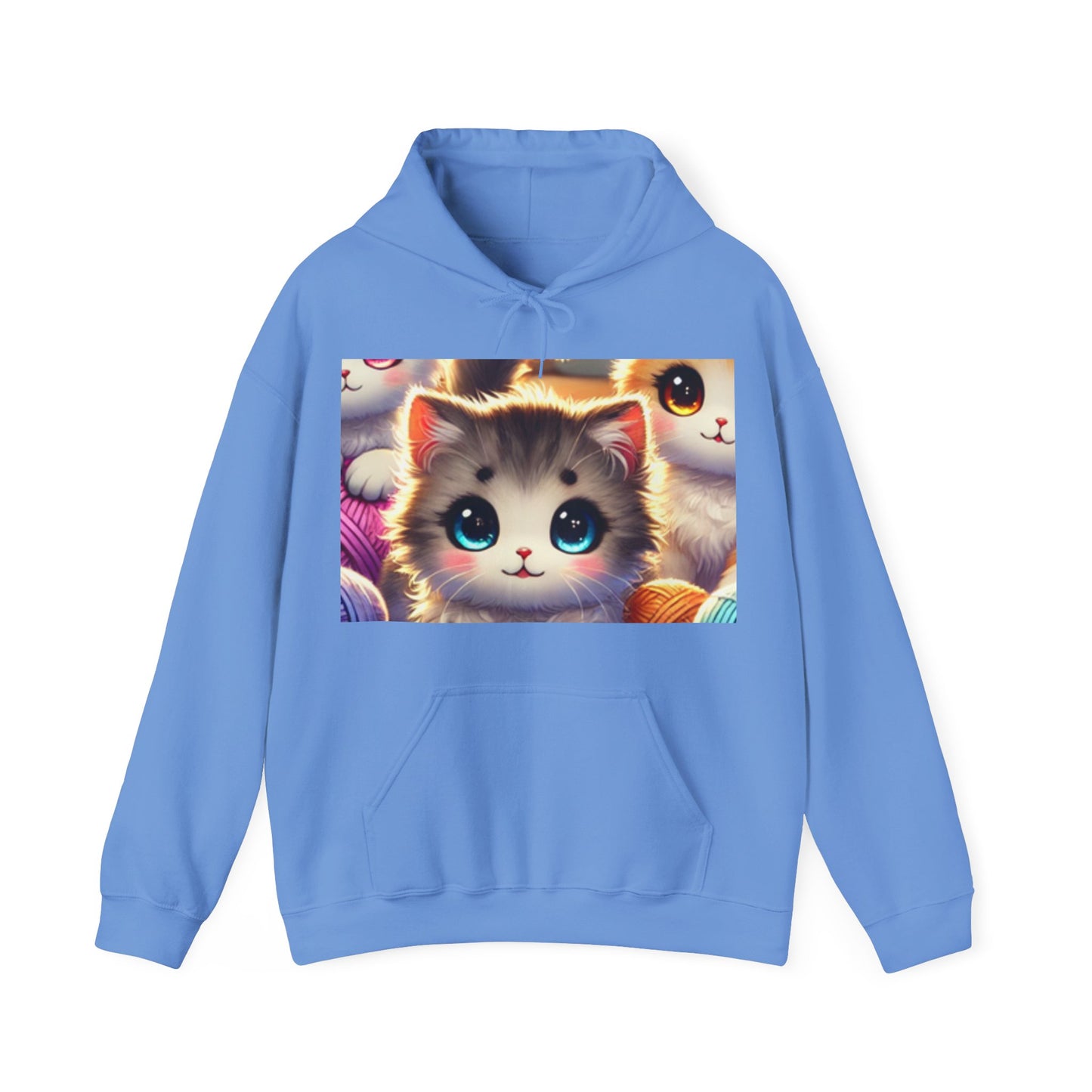 Cozy Yarn Kittens Cute Cat Lover Knitting Hoodie Gift for Crafters
