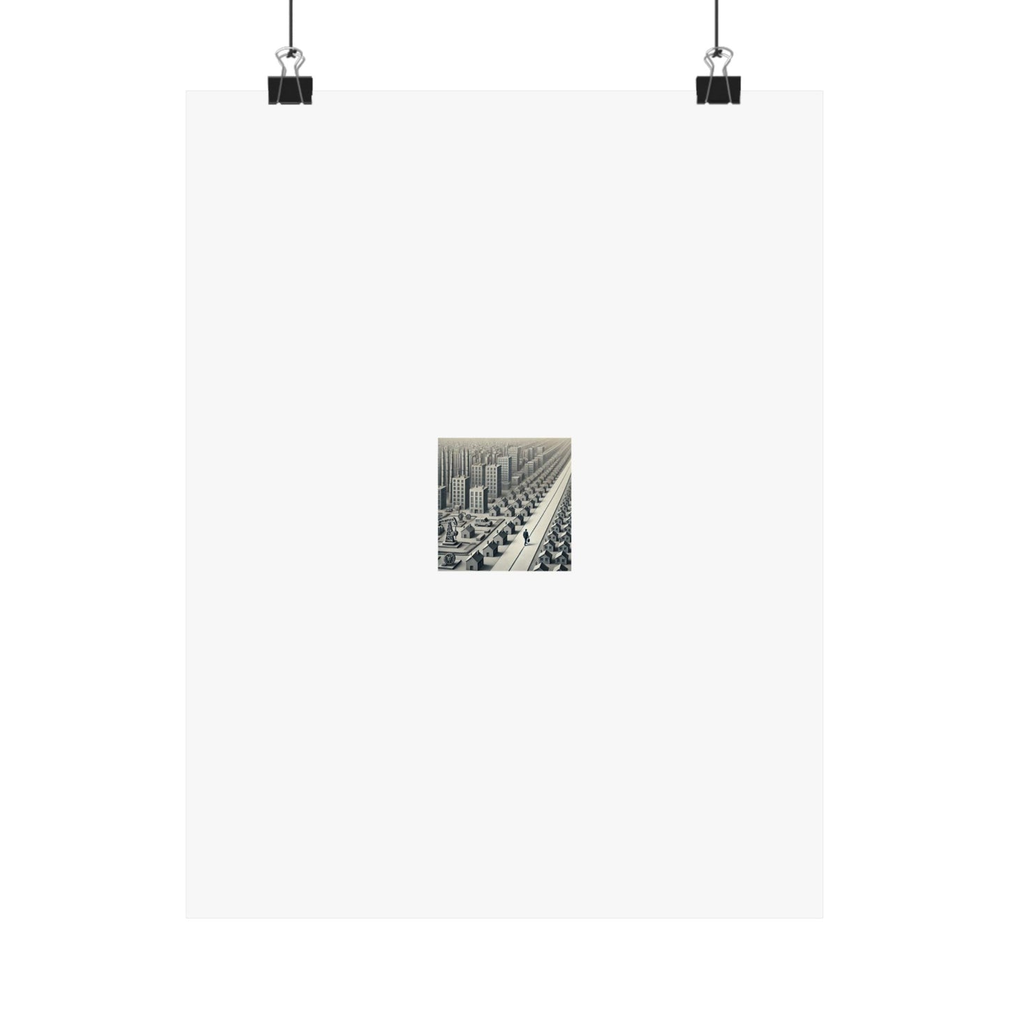 Monochrome Urban Factory Cityscape Poster Industrial Wall Art Gift