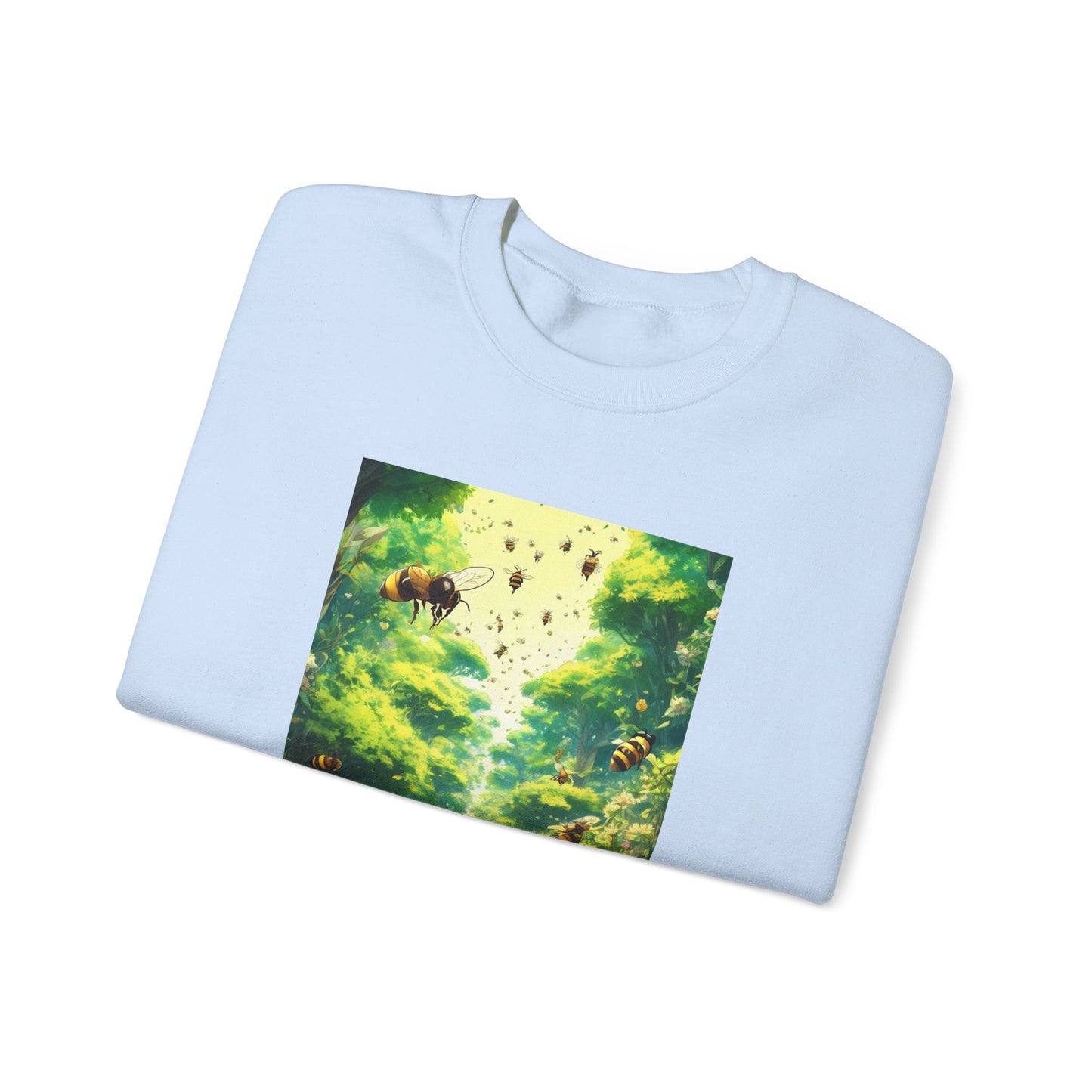 Bee Garden Explorer Anime Nature Art Sweatshirt