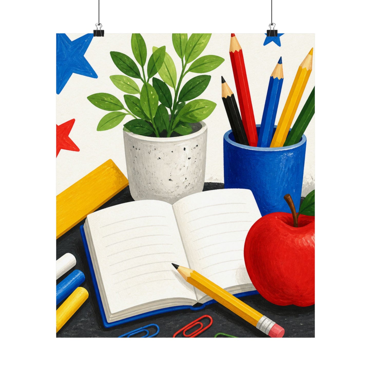 Colorful Classroom Supplies Teacher Appreciation Poster