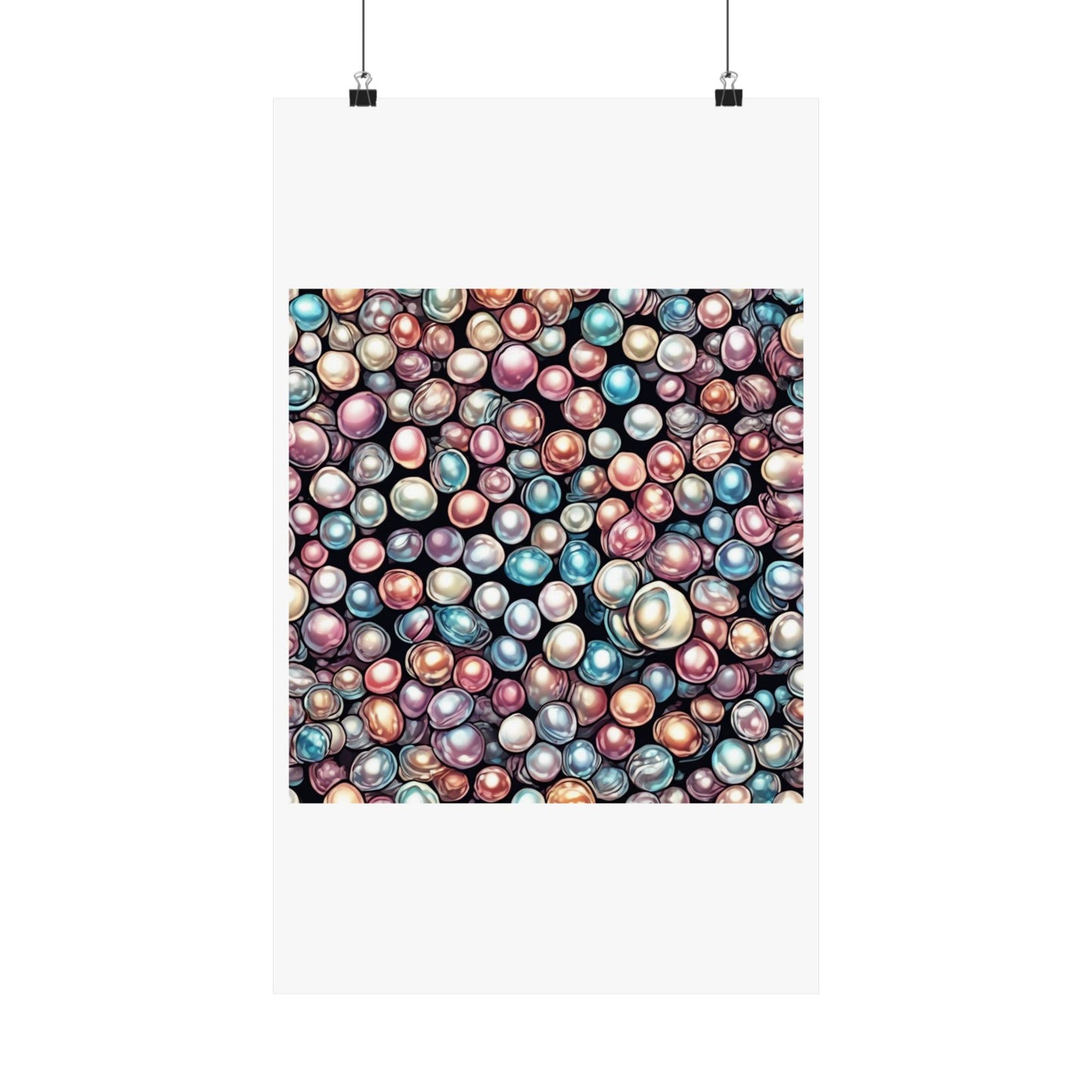 Pearl Bubble Pattern Abstract Gift Art Poster