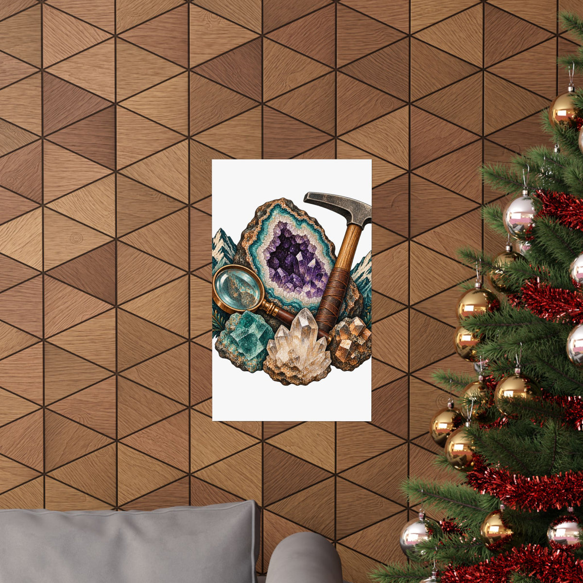 Vintage Geode and Rockhounding Field Kit Poster