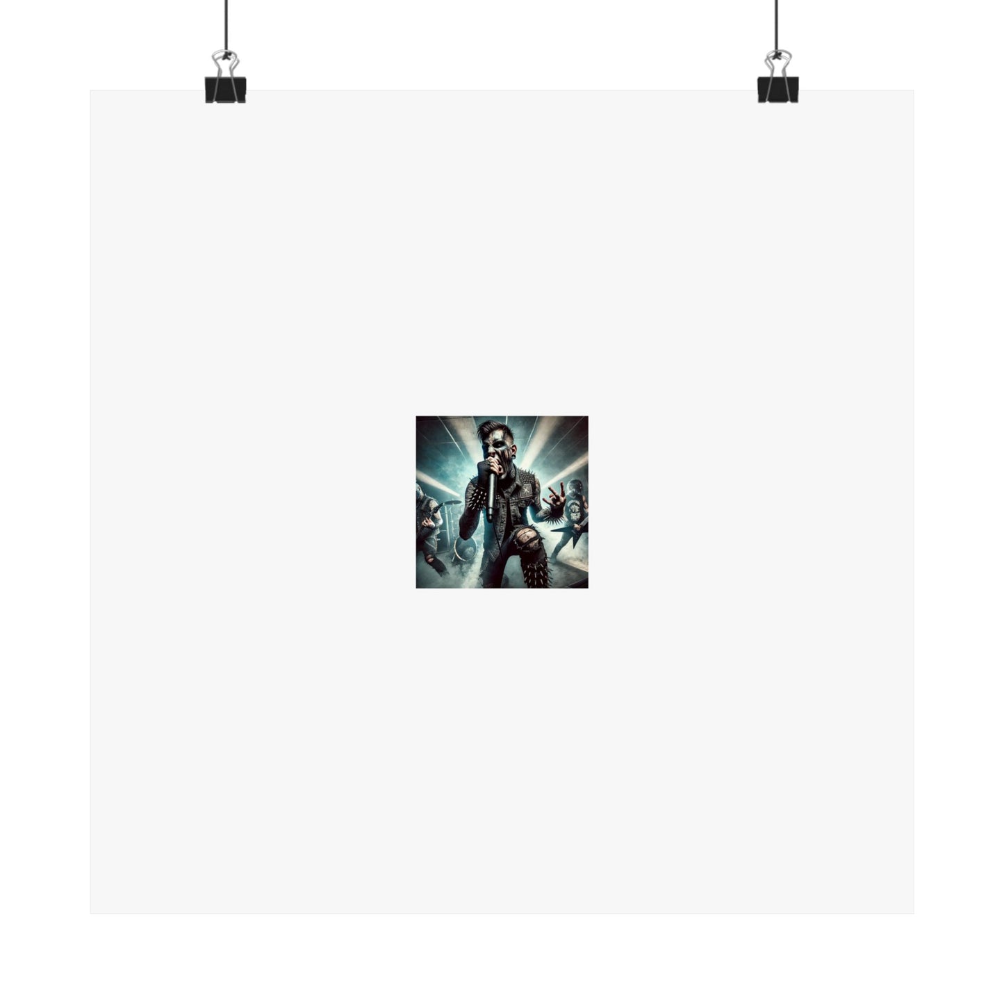 Punk Rock Vocalist Stage Energy Music Room Poster