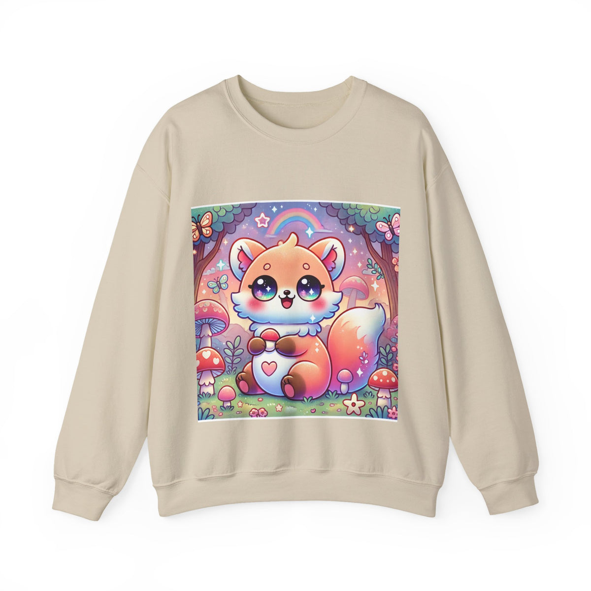 Pastel Woodland Fox Mushroom Kawaii Sweatshirt