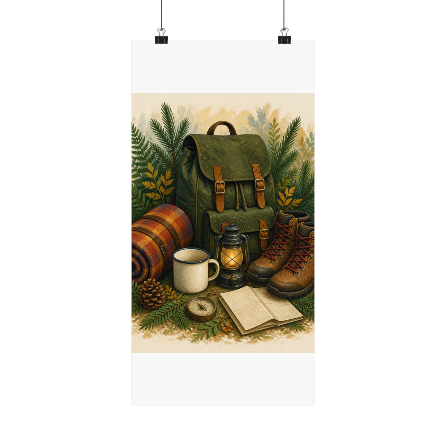 Generic Camping Gear Outdoor Adventure Poster