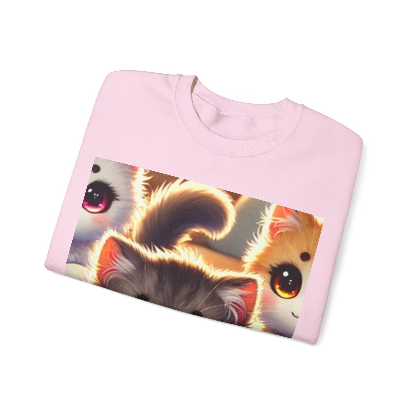 Cozy Yarn Kittens Cute Cat Lover Knitting Crew Sweatshirt Gift