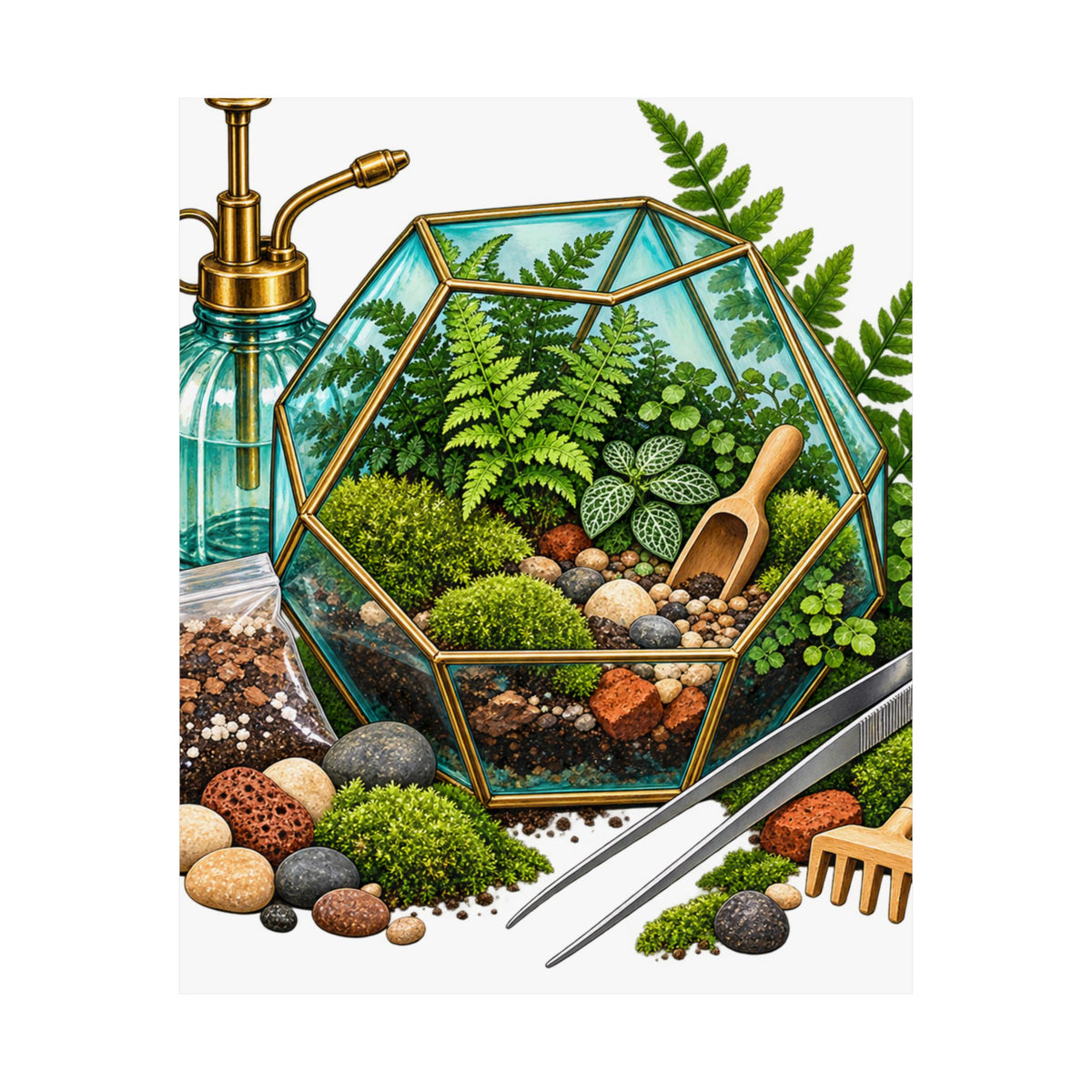 Fern Terrarium Building Workshop Poster