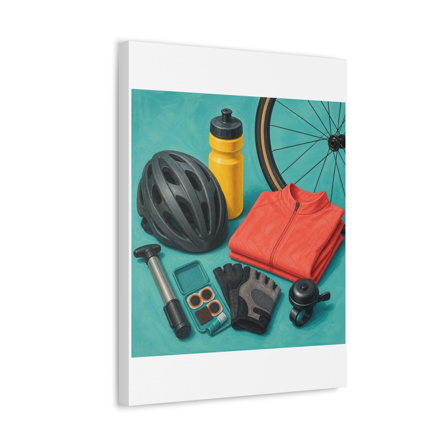 Colorful Cycling Gear Hobby Canvas Art