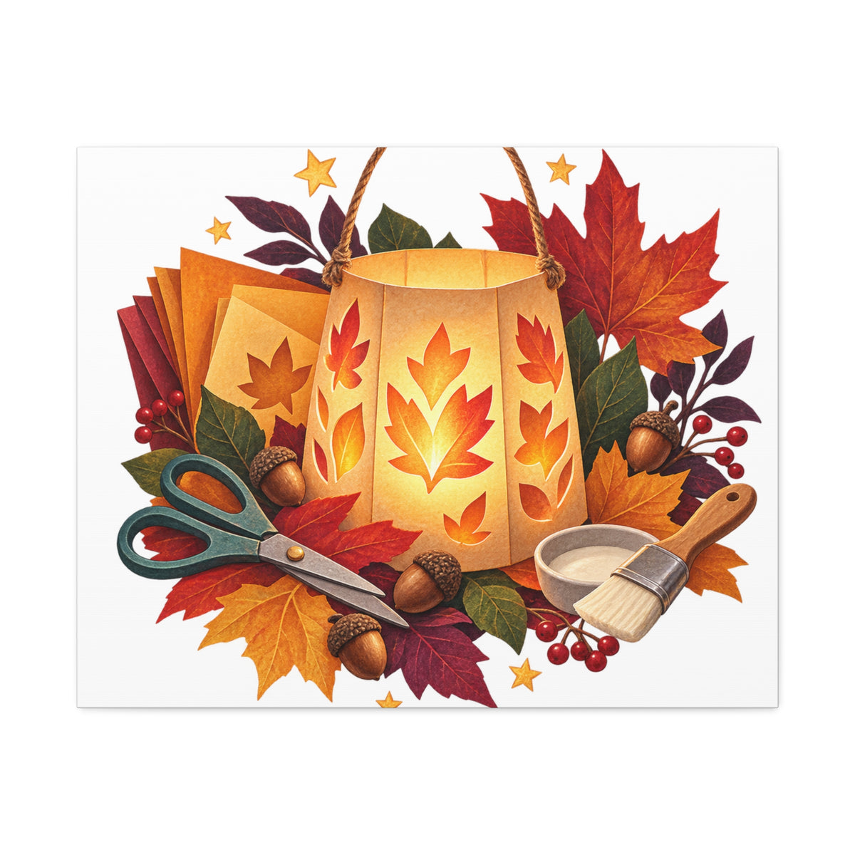 Autumn Lantern Making Workshop Canvas