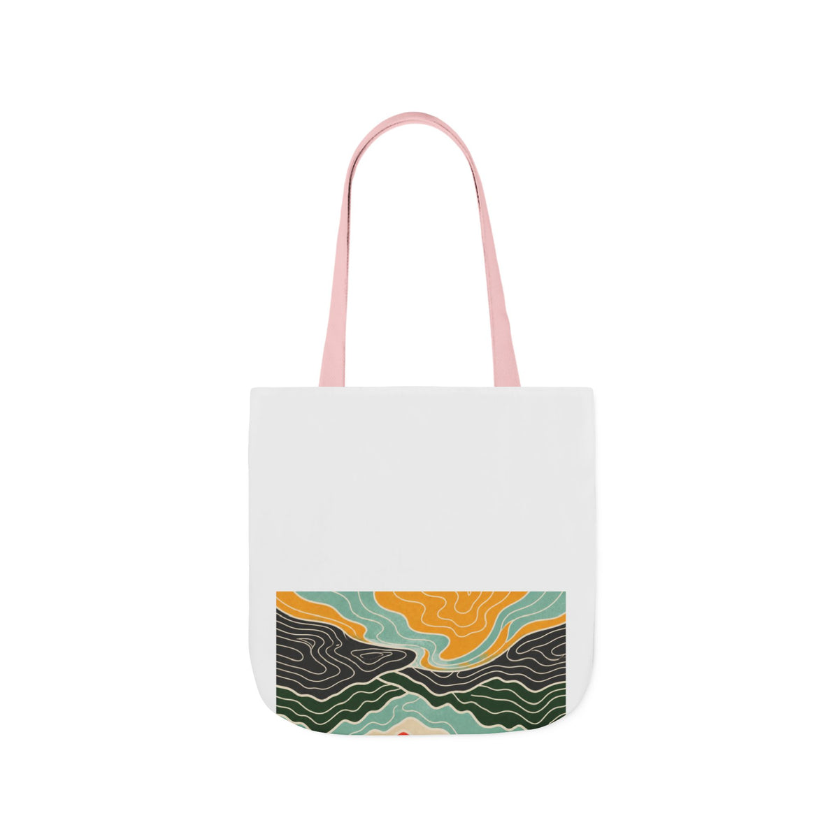 Topographic Sunrise Modern Outdoor Adventure Tote Bag
