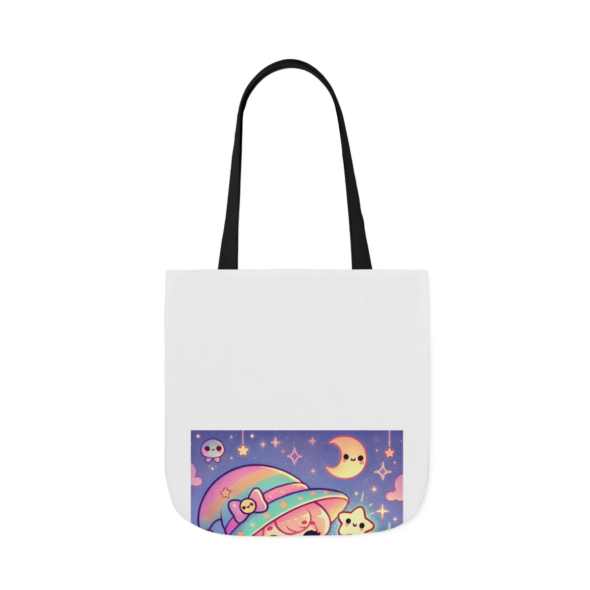 Kawaii Moon Wand Pastel Fantasy Art Canvas Tote Bag
