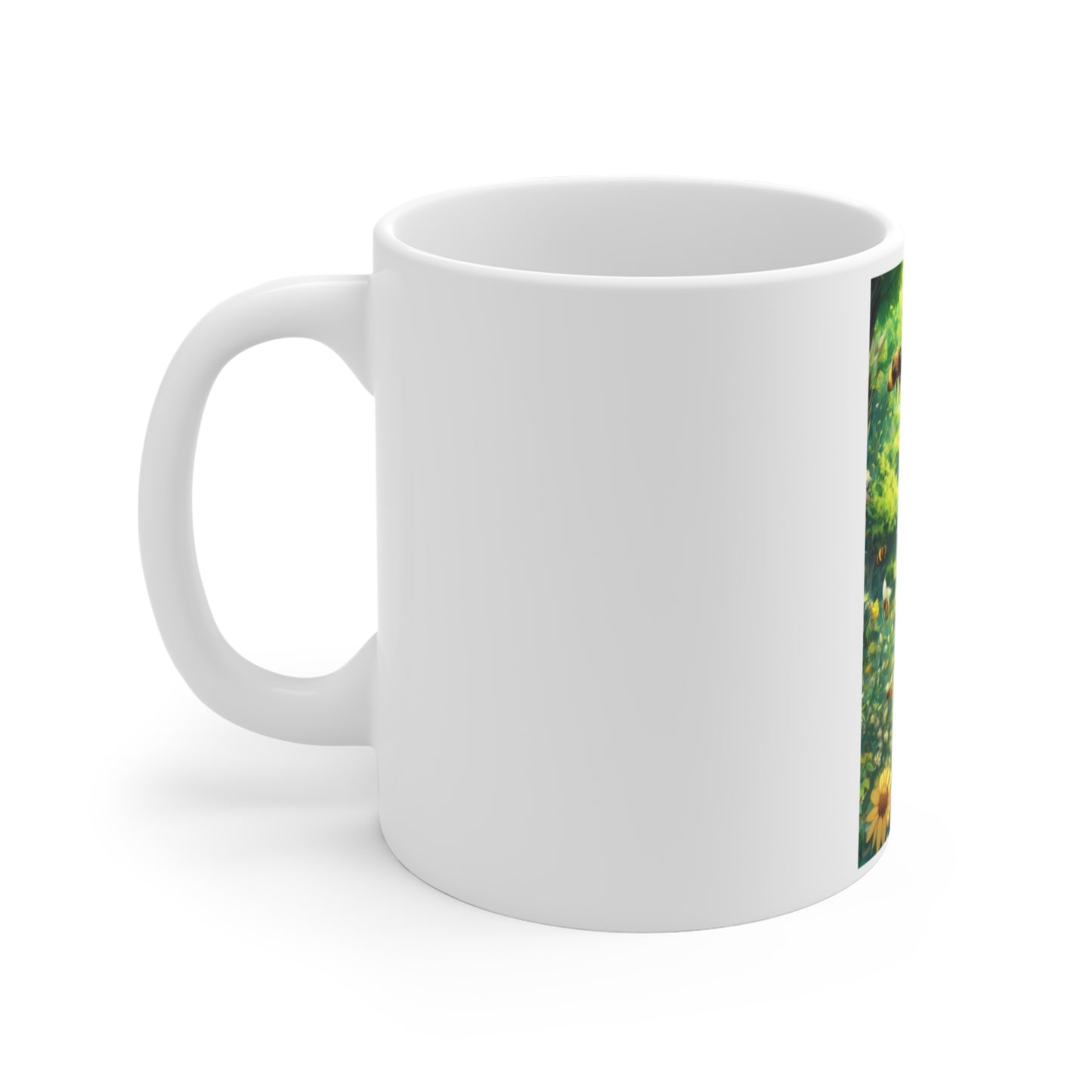 Bee Garden Explorer Anime Nature Art Coffee Mug