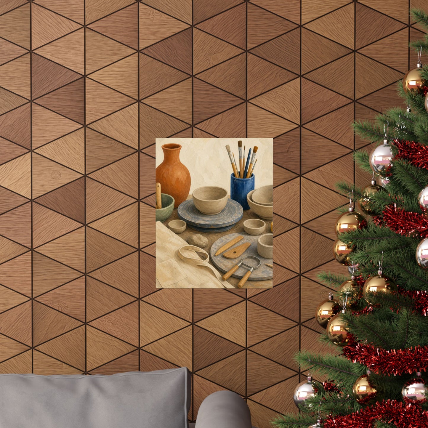 Colorful Pottery Studio Hobby Poster
