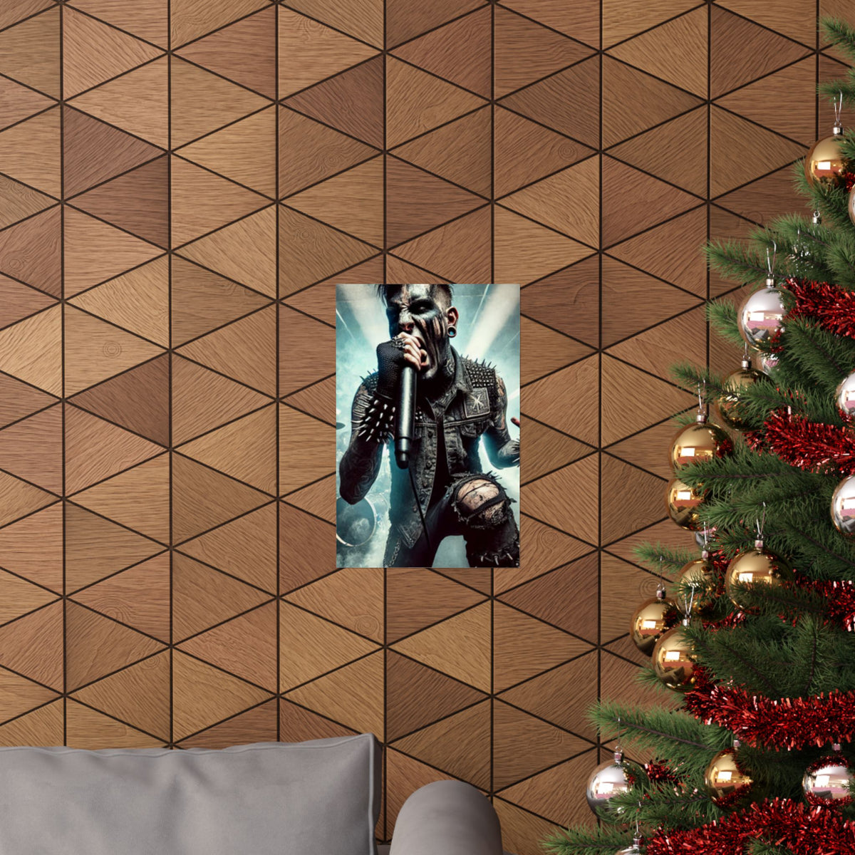 Punk Rock Vocalist Stage Energy Music Room Poster