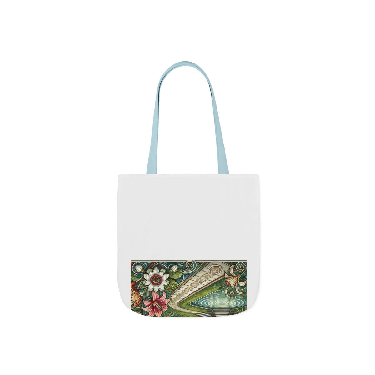 Botanical Gazebo Garden Art Nouveau Canvas Tote Bag