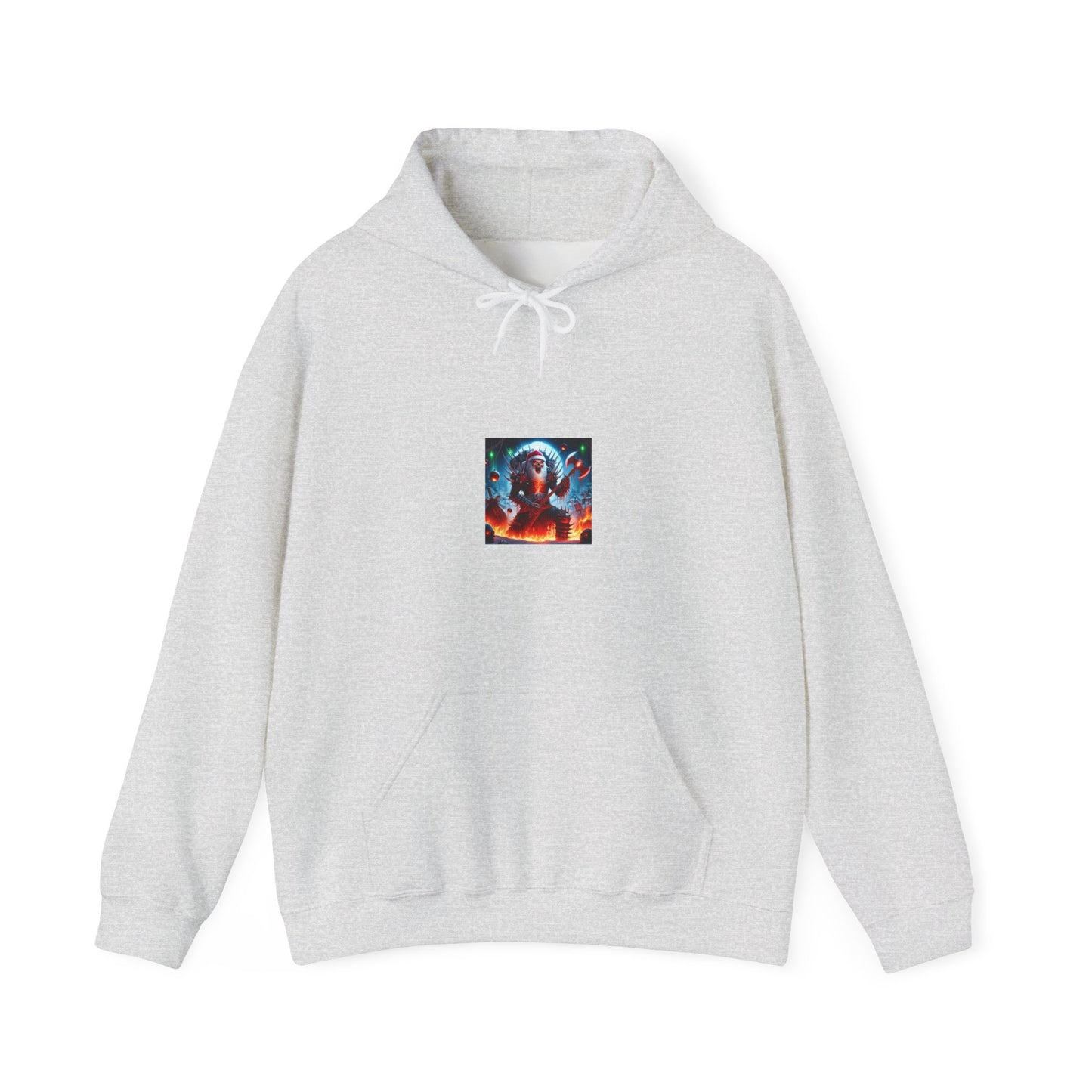 Heavy Metal Santa Holiday Concert Cozy Rock Hoodie