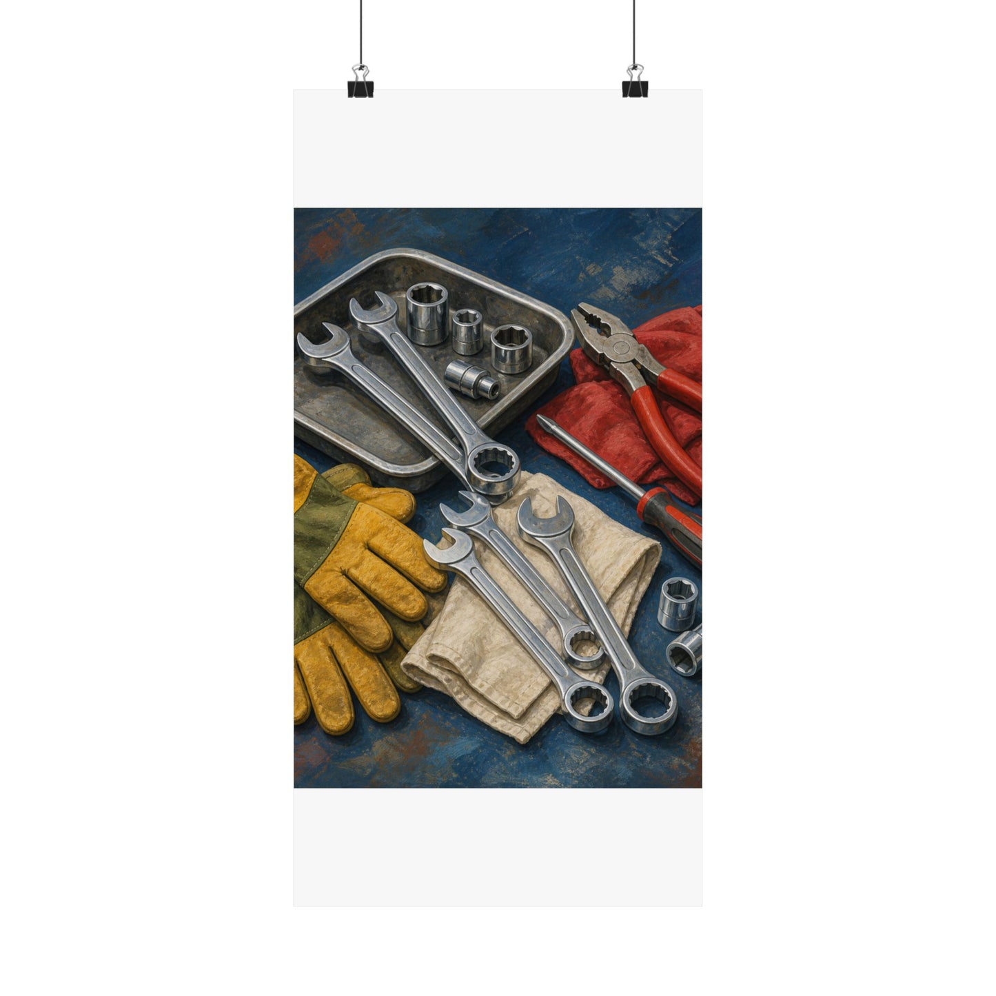 Classic Mechanic Hand Tools Art Poster