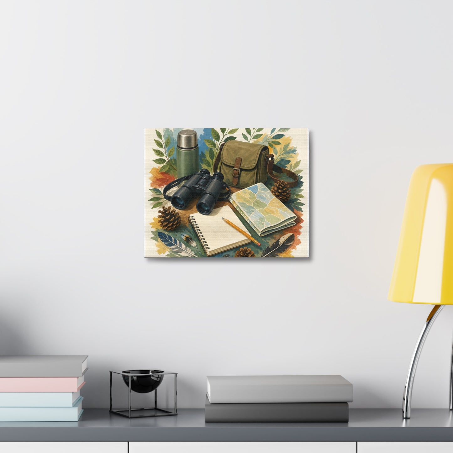 Peaceful Birdwatching Hobby Art Canvas Art