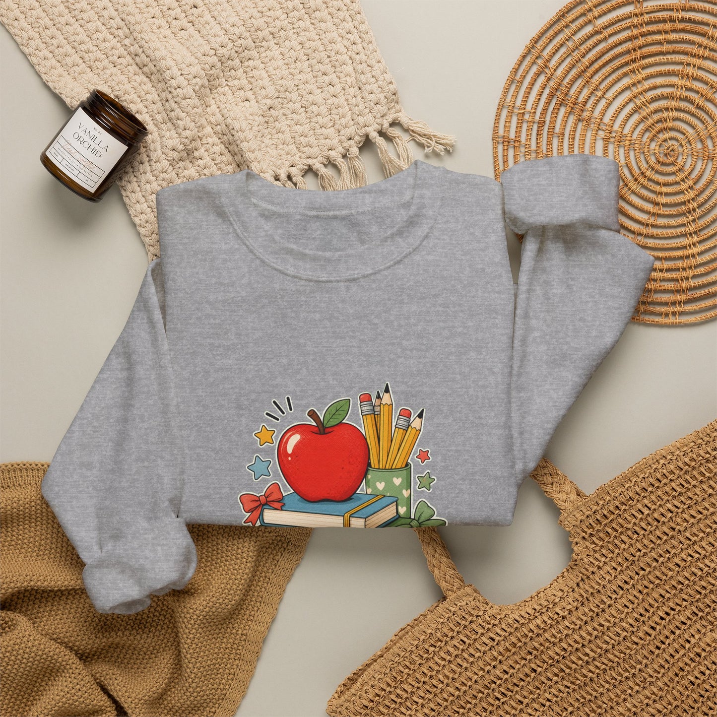 Apple Pencil Desk Stack Back To School Sweatshirt