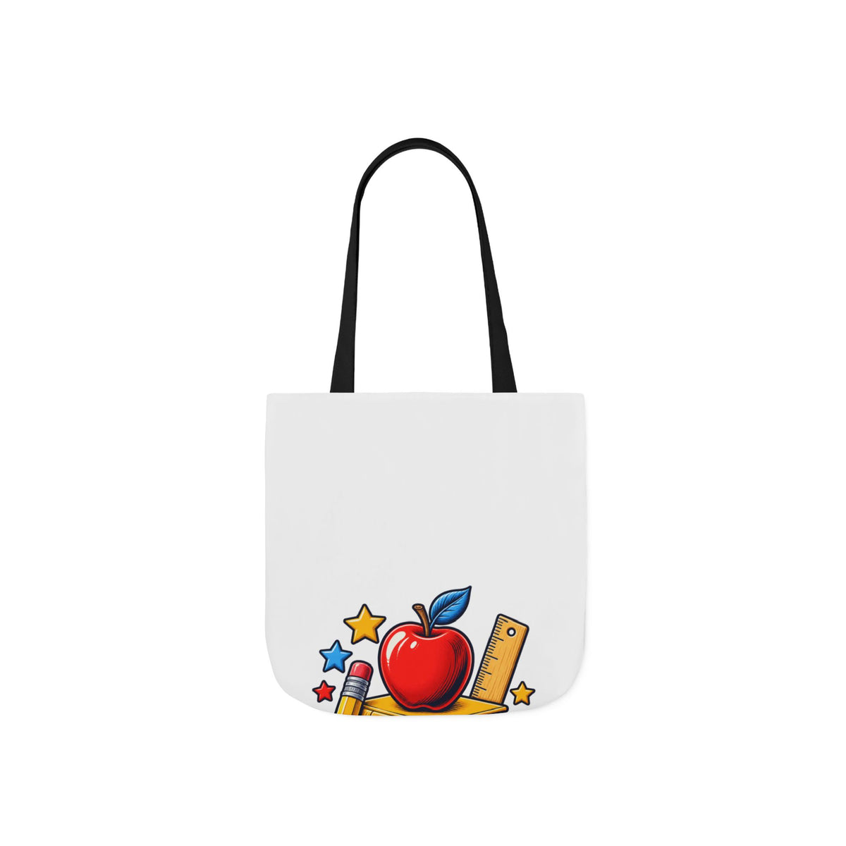 Retro School Books Apple Teacher Appreciation Tote Bag