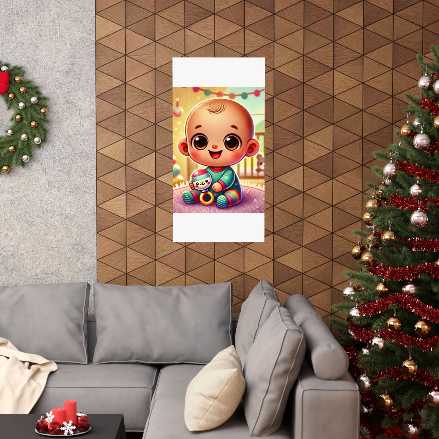Cheerful Baby Nursery Playroom Art Poster
