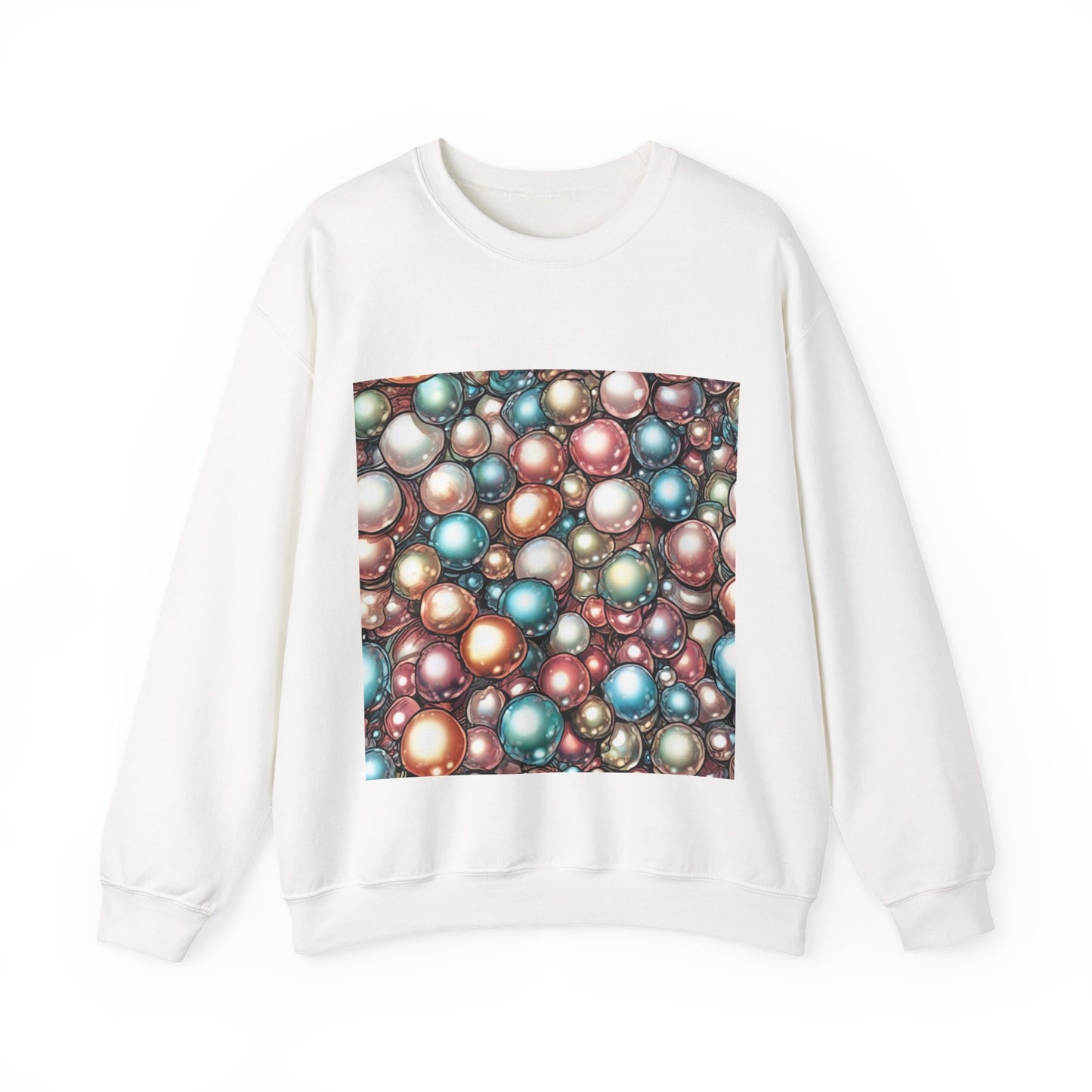 Rainbow Pearl Marble Abstract Gift Art Sweatshirt