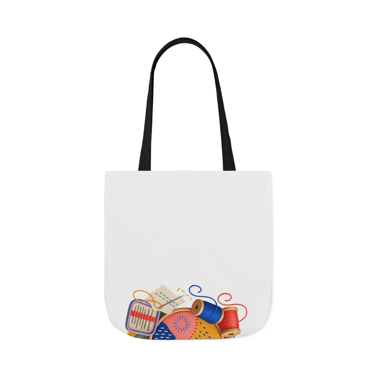 Colorful Visible Mending Workshop Tote Bag