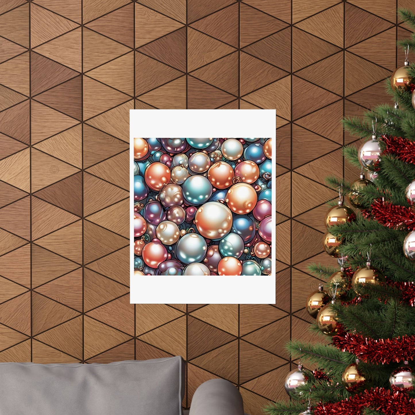 Glossy Orb Marble Abstract Gift Art Poster