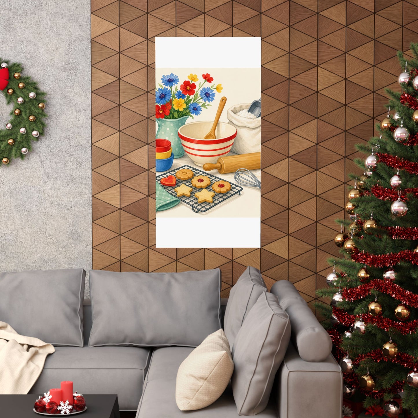 Cheerful Home Baking Hobby Poster