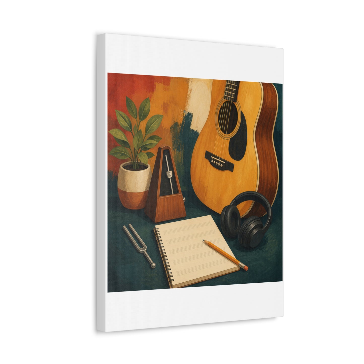 Warm Music Practice Hobby Canvas Art