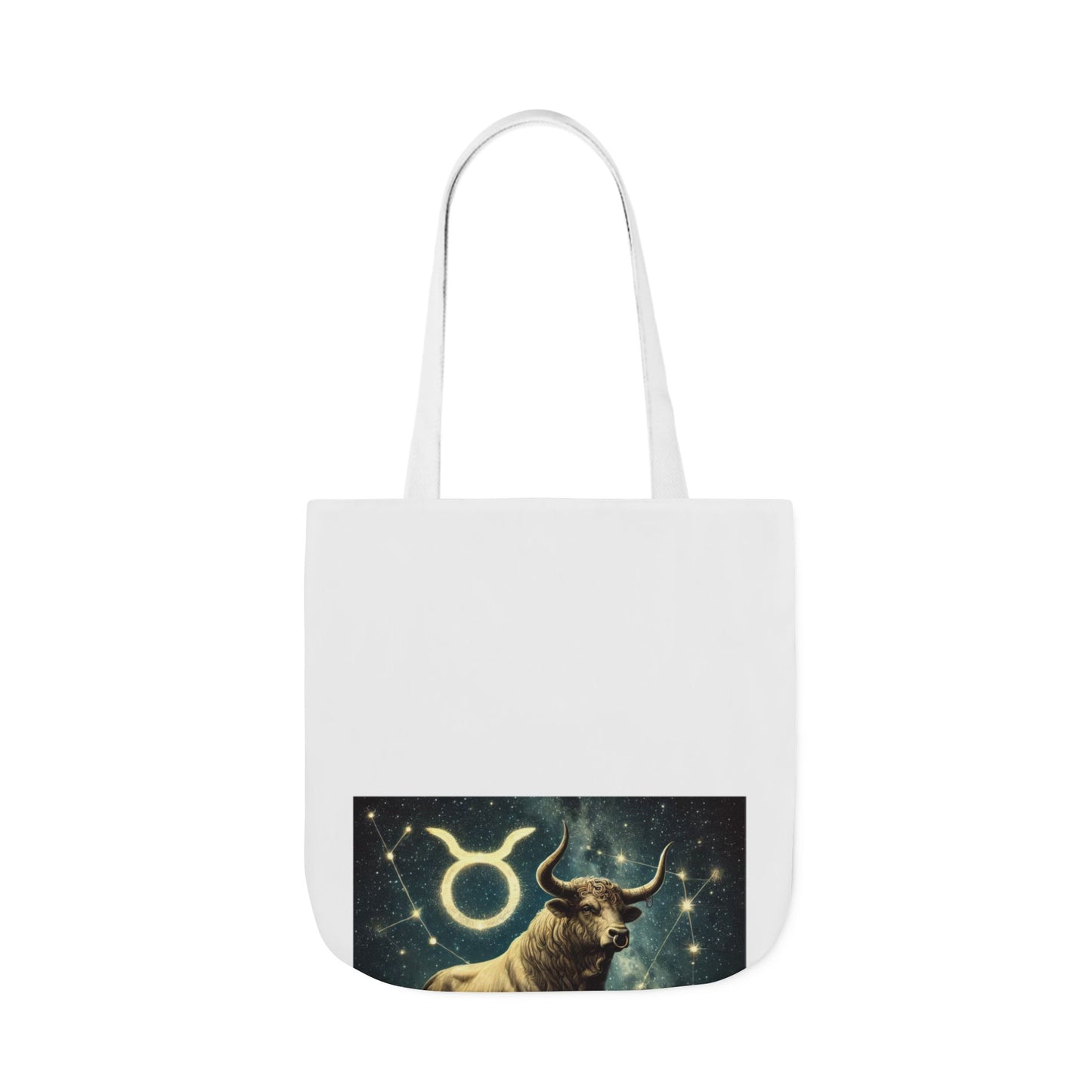 Taurus Bull Constellation Celestial Canvas Tote Bag