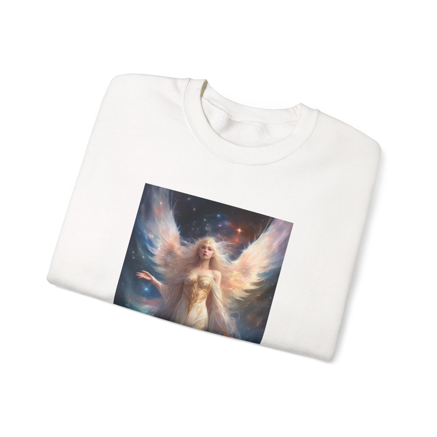 Celestial Winged Heroine Fantasy Portrait Sweatshirt