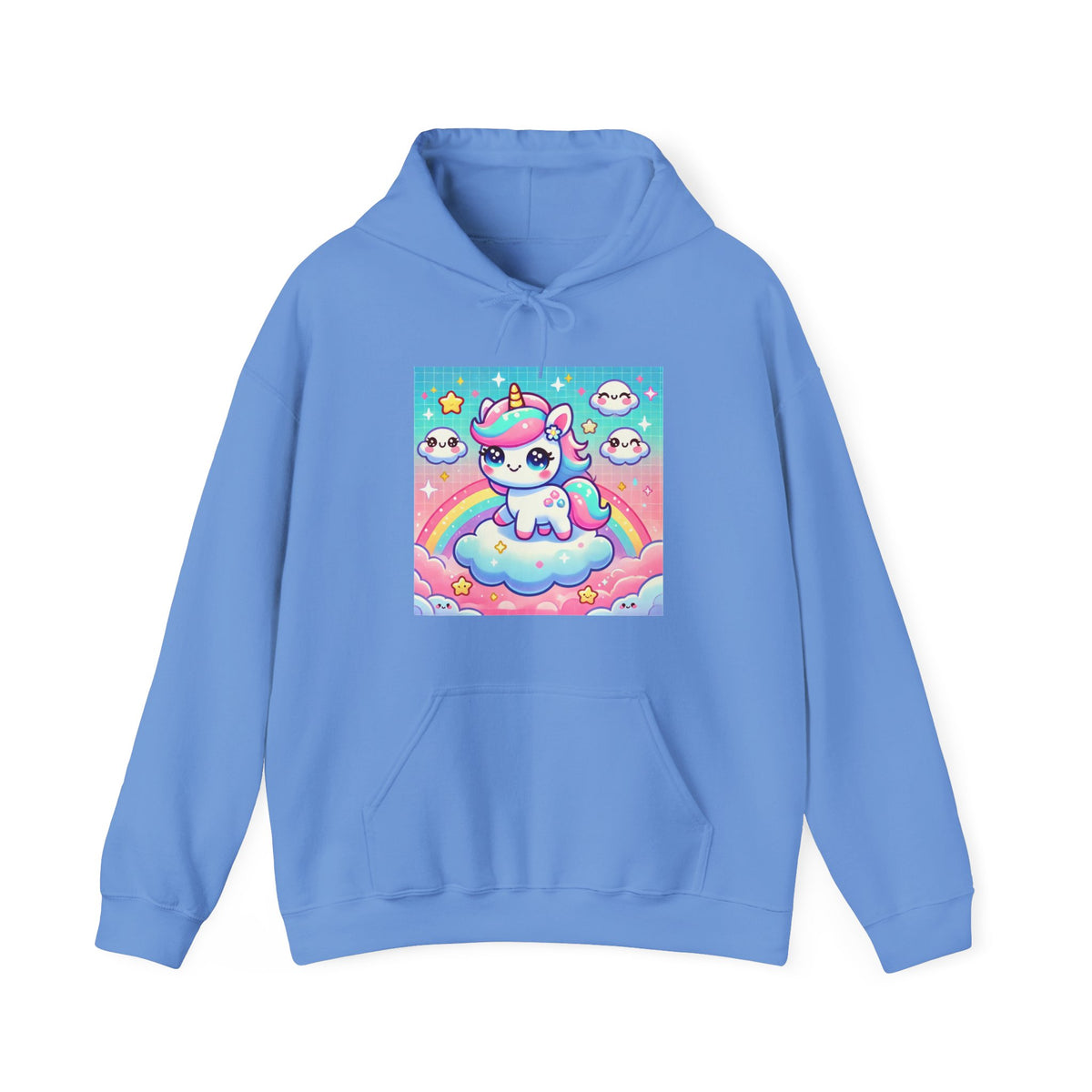 Pastel Rainbow Unicorn Cloud Kawaii Hoodie
