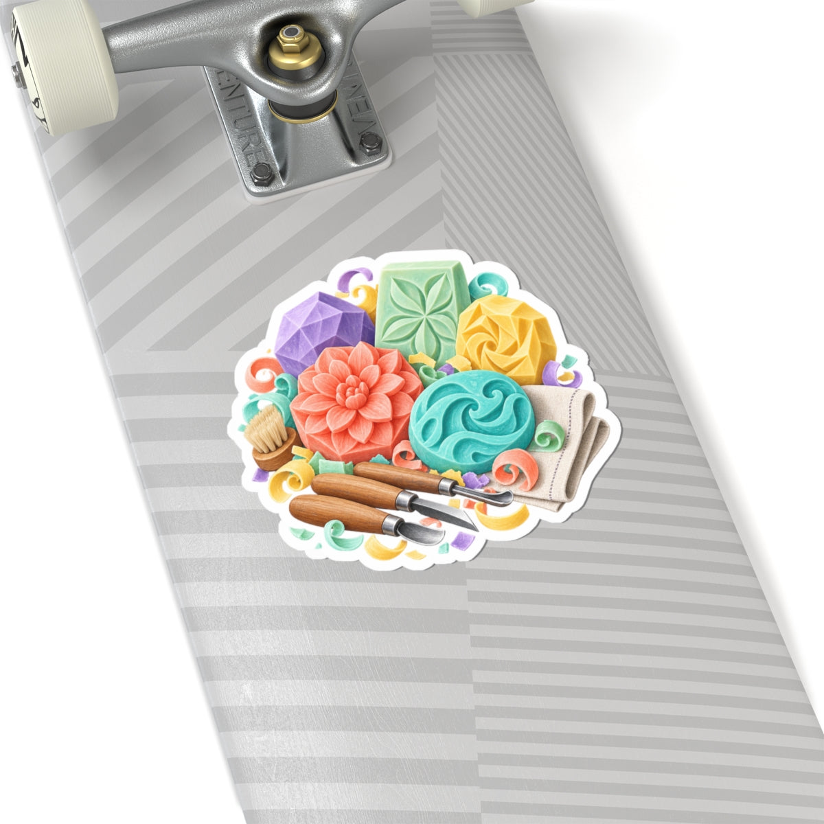 Colorful Soap Carving Workshop Sticker