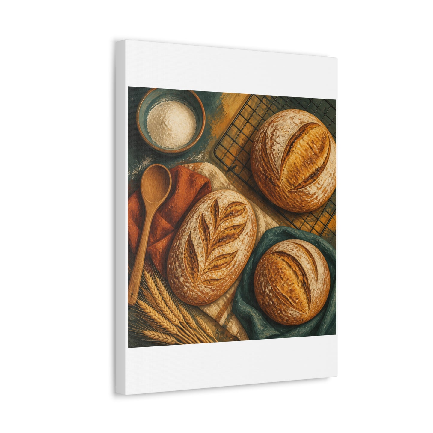 Artisan Bread Baking Still Life Canvas Art