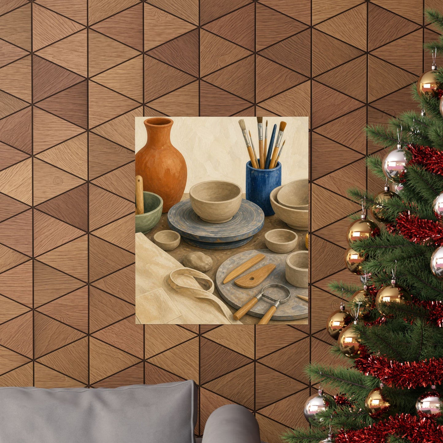 Colorful Pottery Studio Hobby Poster