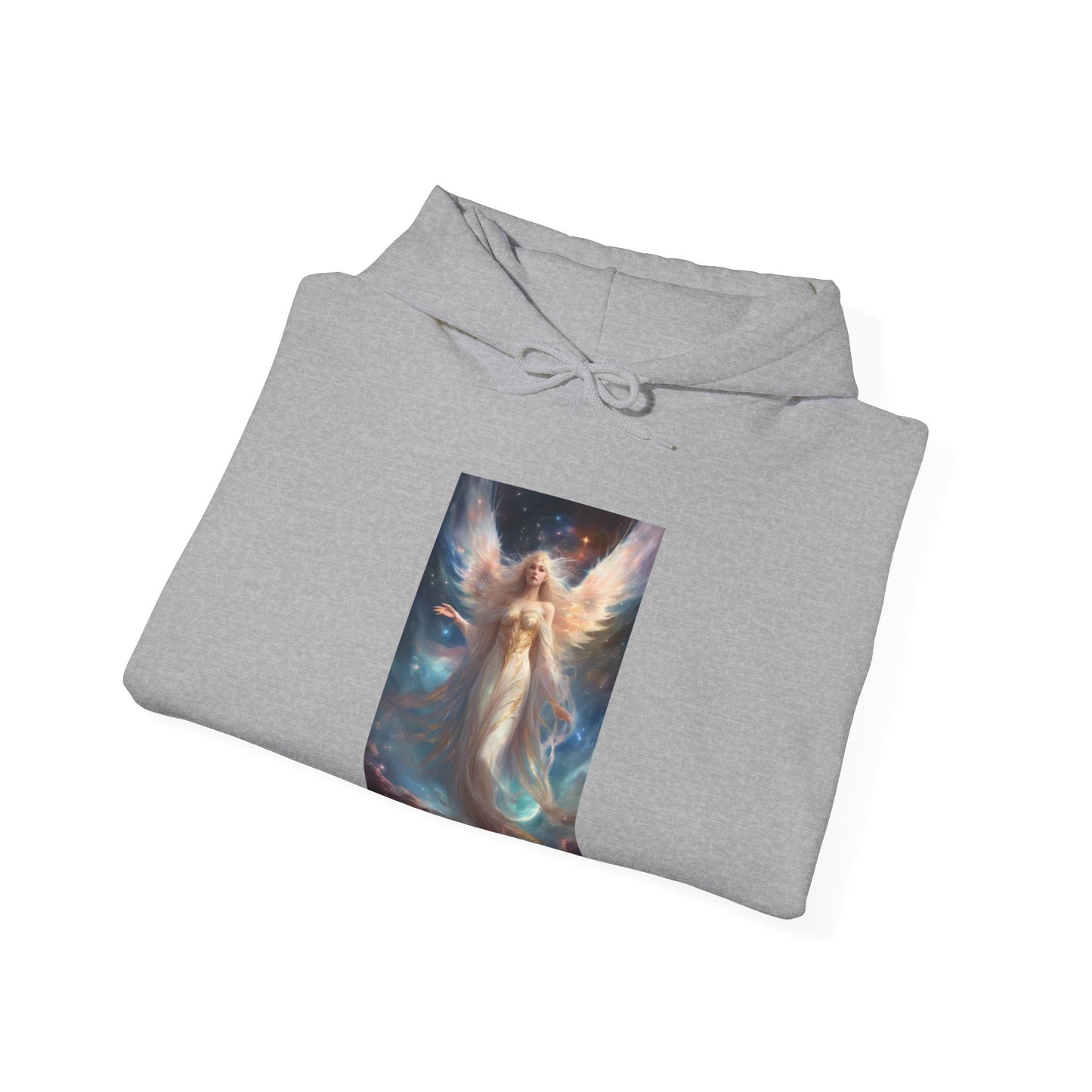Celestial Winged Heroine Fantasy Portrait Hoodie