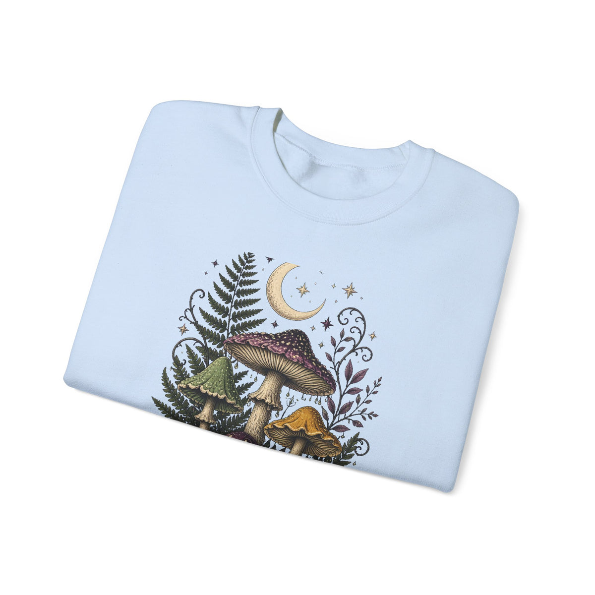 Midnight Mushroom Field Notes Botanical Mushroom Sweatshirt