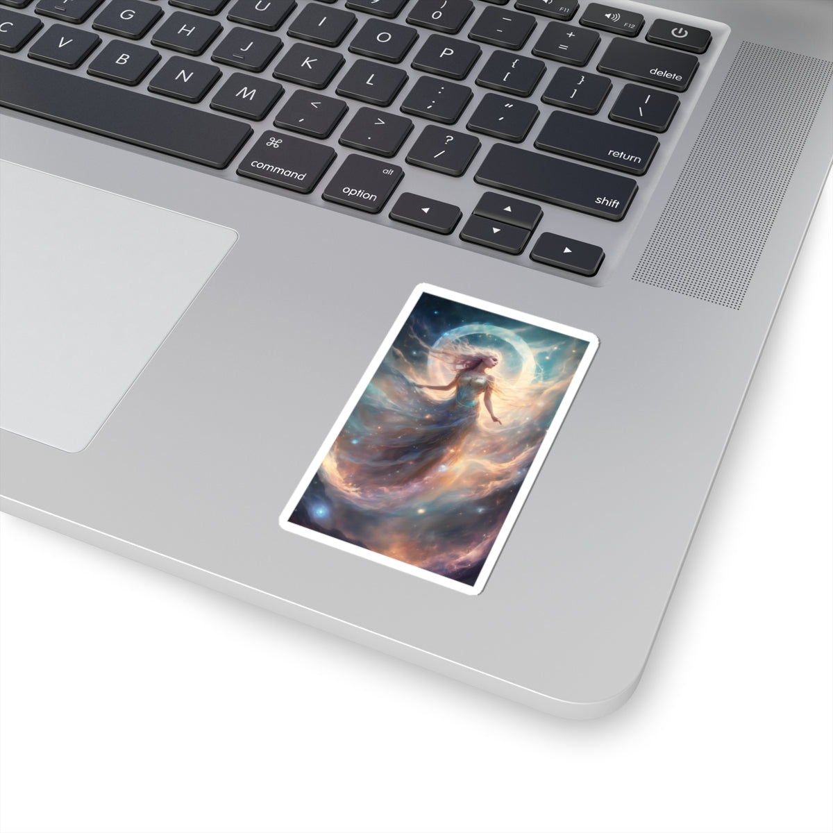 Moonlit Celestial Dancer Fantasy Portrait Sticker