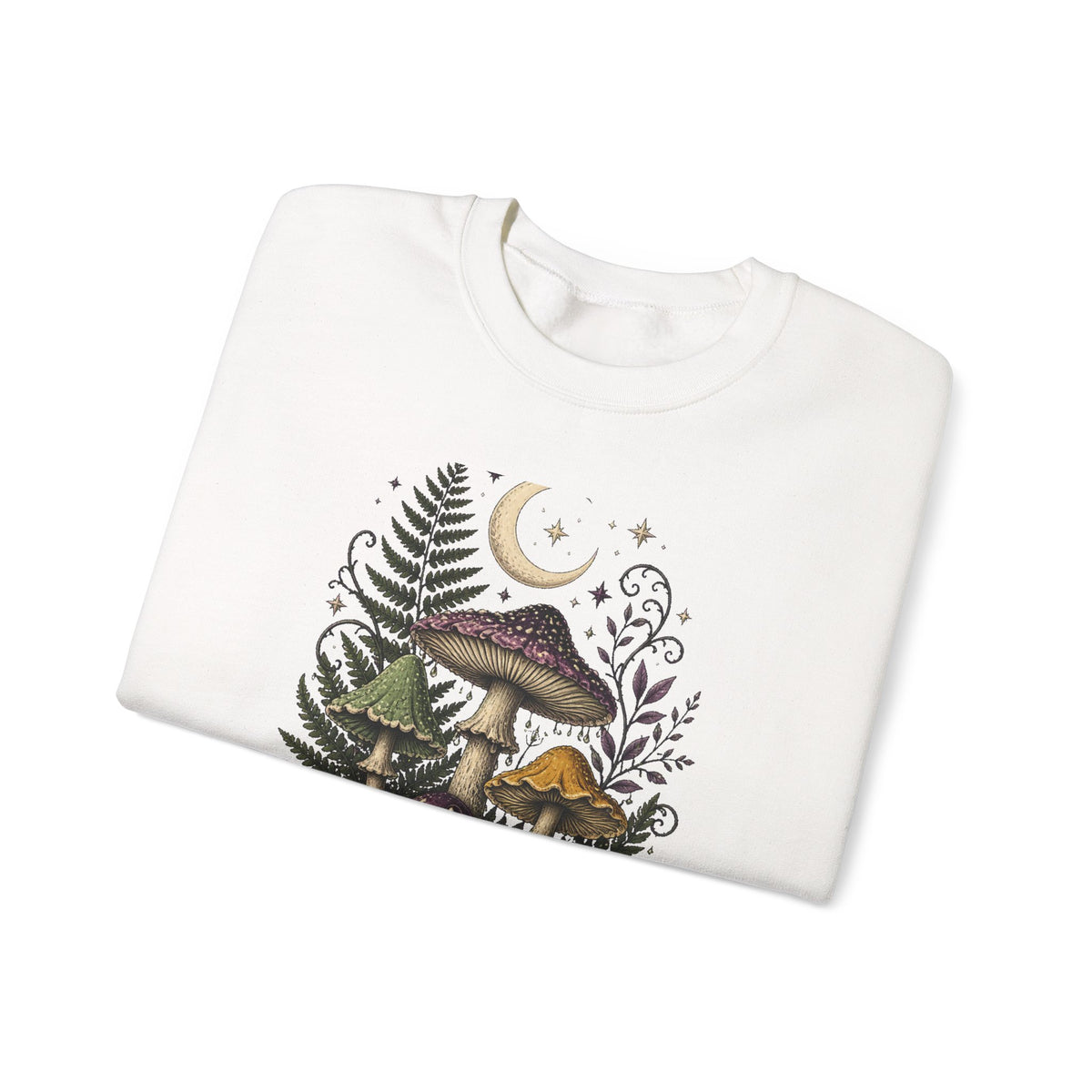 Midnight Mushroom Field Notes Botanical Mushroom Sweatshirt