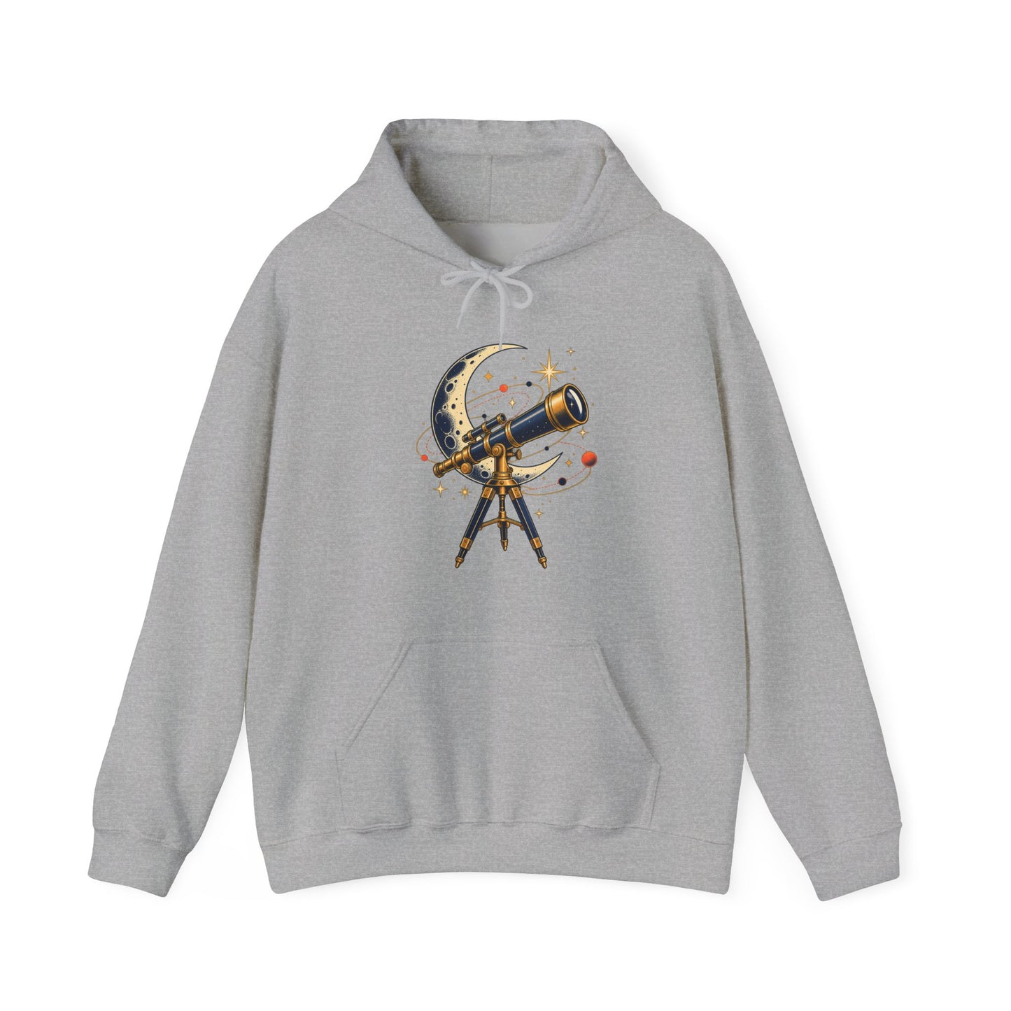 Vintage Telescope Celestial Astronomy Hoodie