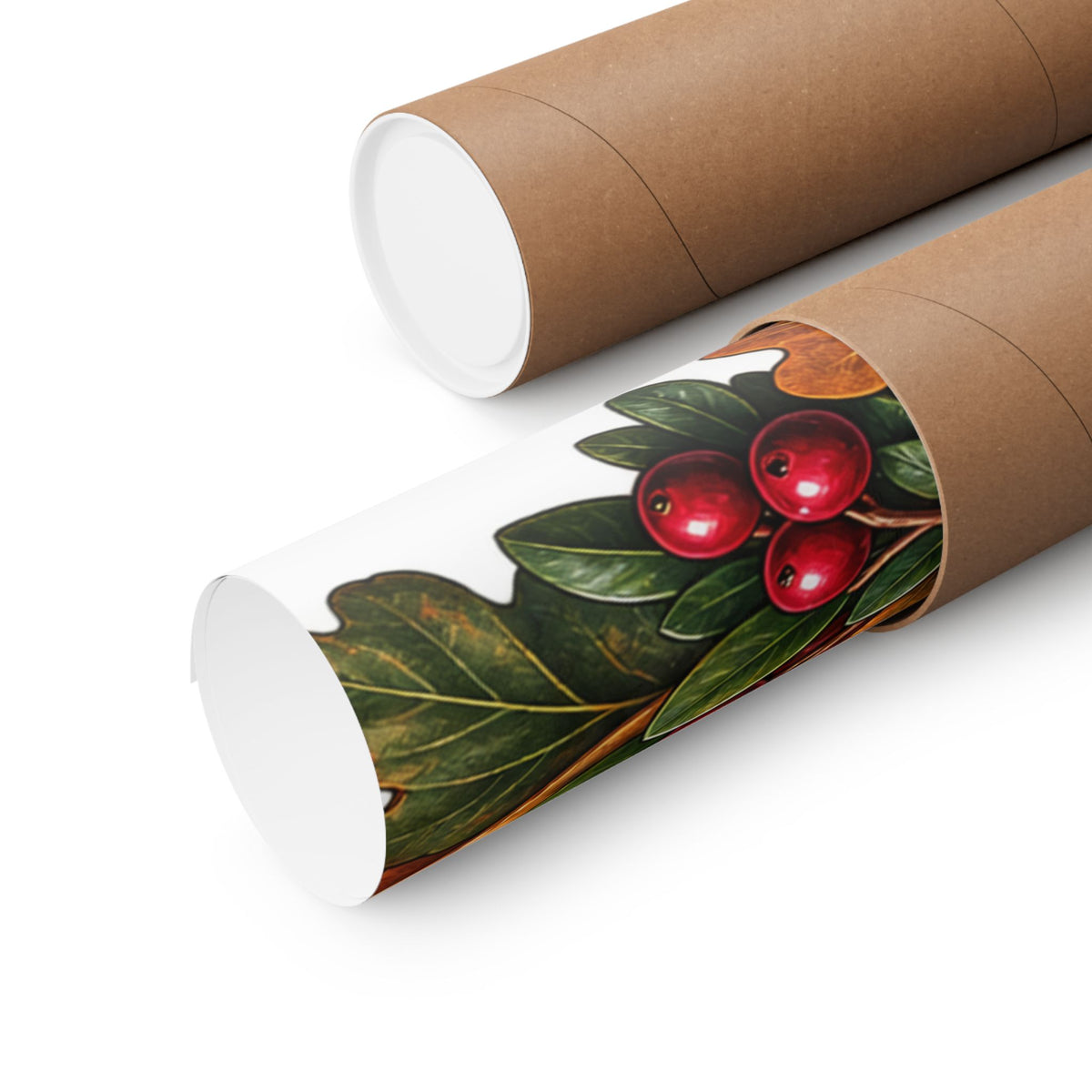 Autumn Oak Lantern and Acorns Poster